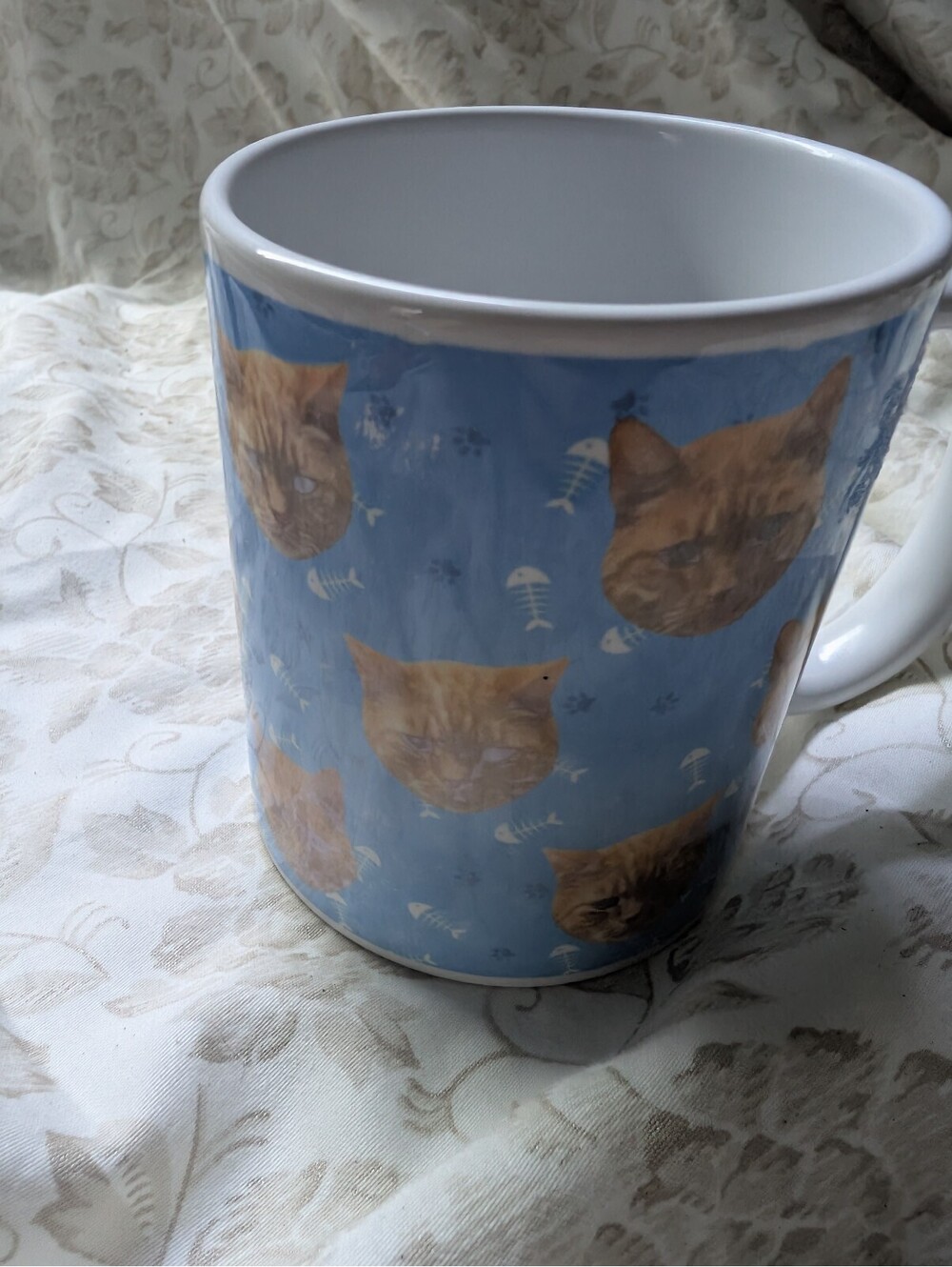 Ceramic Cat Face Pattern Coffee Mug